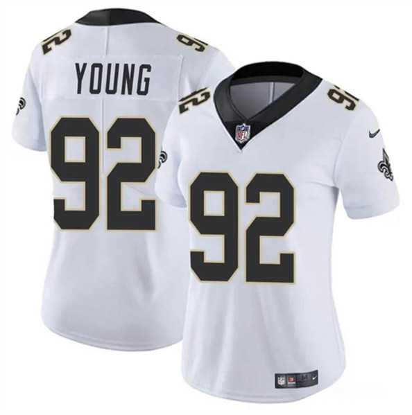 Women's New Orleans Saints #92 Chase Young White Vapor Stitched Game Jersey Dzhi,We sell and wholesale Women's New Orleans Saints #92 Chase Young White Vapor Stitched Game Jersey Dzhi on line form chian!